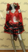 LATIN SALSA COMPETITION DRESS LDW (B41VL) only on sale on latinodancewears.com