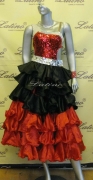 LATIN SALSA (BALLROOM) COMPETITION 2 IN 1 DRESS LDW (LT674)