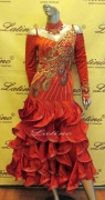 BALLROOM COMPETITION DRESS LDW (ST122) only on sale on latinodancewears.com