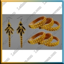 WOMAN LATIN SALSA BALLROOM SET BRACELETS + EARINGS (WA8)