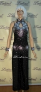 LATIN SALSA COMPETITION CATSUIT LDW (Q23ST) only on sale on latinodancewears.com
