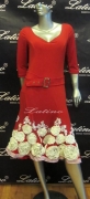 LATIN SALSA COMPETITION DRESS LDW (VL185) only on sale on latinodancewears.com