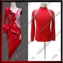 LATIN SALSA COMPETITION FOR COUPLE DRESS-SHIRT LDW (LT1997/B606)